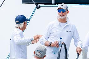 King Felipe First Day Of The 43Rd Sailing King s Cup - Spain
