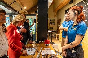 Agnes Pannier-Runacher Visits The ZooPark of Beauval - Saint-Aignan-sur-Cher