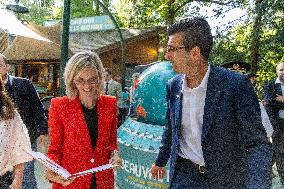 Agnes Pannier-Runacher Visits The ZooPark of Beauval - Saint-Aignan-sur-Cher
