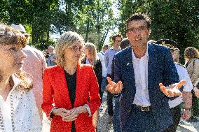 Agnes Pannier-Runacher Visits The ZooPark of Beauval - Saint-Aignan-sur-Cher