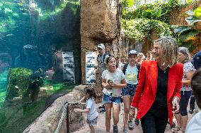 Agnes Pannier-Runacher Visits The ZooPark of Beauval - Saint-Aignan-sur-Cher
