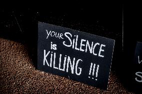 A Vigil In Front Of Foreign Ministry Against Starving Gaza - The Hague