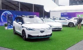 L4-level AI Autonomous Driving Car Experience Event at the 2025 WAIC in Shanghai