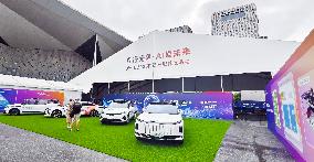 L4-level AI Autonomous Driving Car Experience Event at the 2025 WAIC in Shanghai