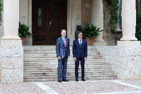 Pedro Sánchez Meets With King Felipe VI - Palma De Mallorca