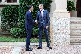 Pedro Sánchez Meets With King Felipe VI - Palma De Mallorca