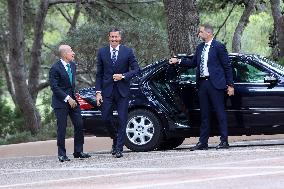 Pedro Sánchez Meets With King Felipe VI - Palma De Mallorca