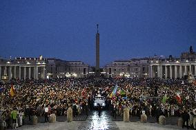 Pope Leo XIV At The Welcome Mass of the Jubilee of Youth - Vatican