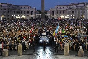 Pope Leo XIV At The Welcome Mass of the Jubilee of Youth - Vatican