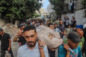 Funeral Held For Palestinian Man Killed By Israeli Sniper In Northern Gaza