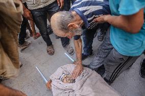 Funeral Held For Palestinian Man Killed By Israeli Sniper In Northern Gaza