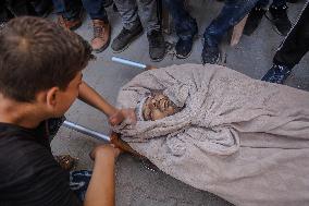 Funeral Held For Palestinian Man Killed By Israeli Sniper In Northern Gaza