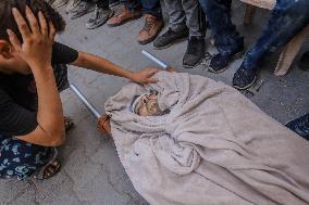 Funeral Held For Palestinian Man Killed By Israeli Sniper In Northern Gaza