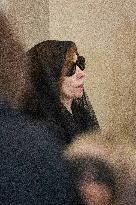 Rare Appearance of Lebanese Singer Fayrouz at Her Son’s Funeral - Bikfaya