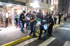 Body Of NYPD Officer Transferred From Hospital After Park Avenue Shooting - NYC