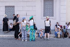 Young Pilgrims Gather at Piazza Navona for 2025 Youth Jubilee - Rome