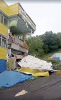 Tsunami Waves Submerge Kamchatka Coastal City - Russia