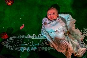 Pilgrims March for Lady Ruqayyah in Karbala