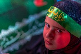 Pilgrims March for Lady Ruqayyah in Karbala