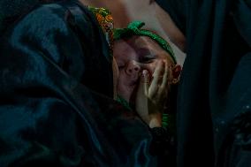 Pilgrims March for Lady Ruqayyah in Karbala