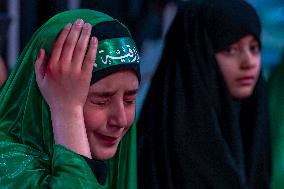 Pilgrims March for Lady Ruqayyah in Karbala