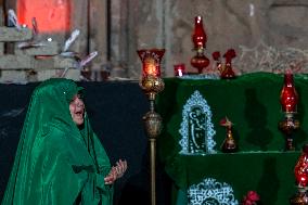 Pilgrims March for Lady Ruqayyah in Karbala