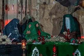Pilgrims March for Lady Ruqayyah in Karbala