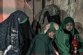 Pilgrims March for Lady Ruqayyah in Karbala