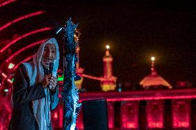 Pilgrims March for Lady Ruqayyah in Karbala