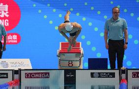 Rafael Fente-Damers during the semi final of 100m freestyle - Singapore