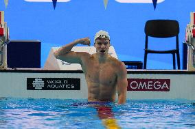 Leon Marchand Breaks 200 Medley Record at Swimming World Championships - Singapore