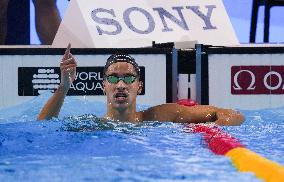 Ahmed Jaouadi Wins the 800M Freestyle at Swimming World Championships - Singapore
