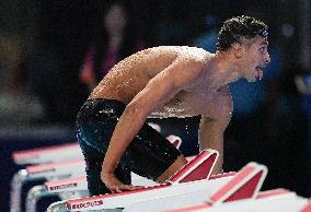 Ahmed Jaouadi Wins the 800M Freestyle at Swimming World Championships - Singapore