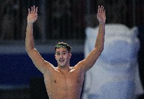 Ahmed Jaouadi Wins the 800M Freestyle at Swimming World Championships - Singapore