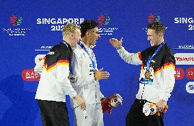 Ahmed Jaouadi Wins the 800M Freestyle at Swimming World Championships - Singapore