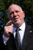Tom Homan talks to reporters - Washington