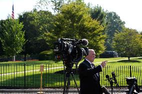 Tom Homan talks to reporters - Washington