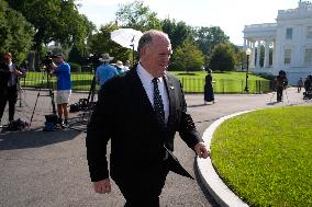 Tom Homan talks to reporters - Washington