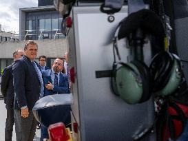 Health and Transport Ministers Visit the SAMU 94 Heliport - Creteil