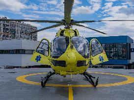 Health and Transport Ministers Visit the SAMU 94 Heliport - Creteil