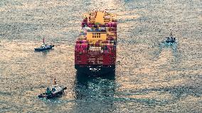 Cargo Ships Shipping Containers