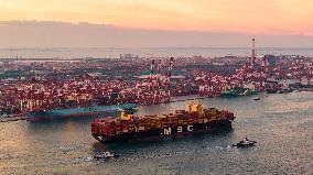 Cargo Ships Shipping Containers