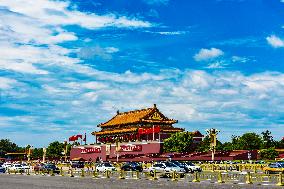 The Tiananmen Gate Tower in Beijing
