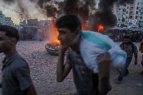 Humanitarian Aid and Retaliation Incident - Gaza City