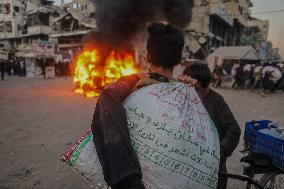 Humanitarian Aid and Retaliation Incident - Gaza City