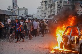 Humanitarian Aid and Retaliation Incident - Gaza City