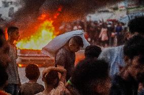 Humanitarian Aid and Retaliation Incident - Gaza City