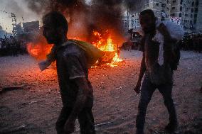 Humanitarian Aid and Retaliation Incident - Gaza City