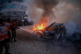 Humanitarian Aid and Retaliation Incident - Gaza City