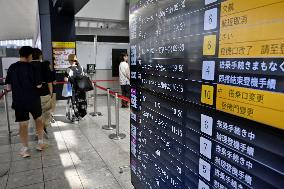 Day after tsunami warning in Japan